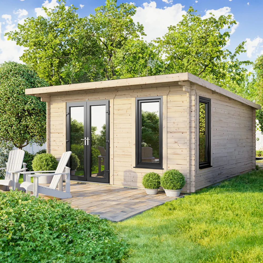 Power Pent Log Cabin - 44mm