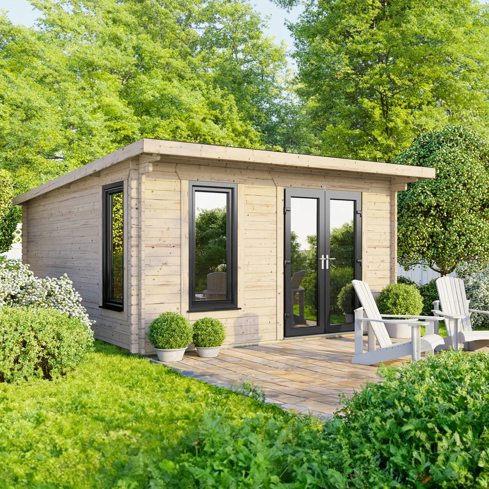 Power Pent Log Cabin - 44mm