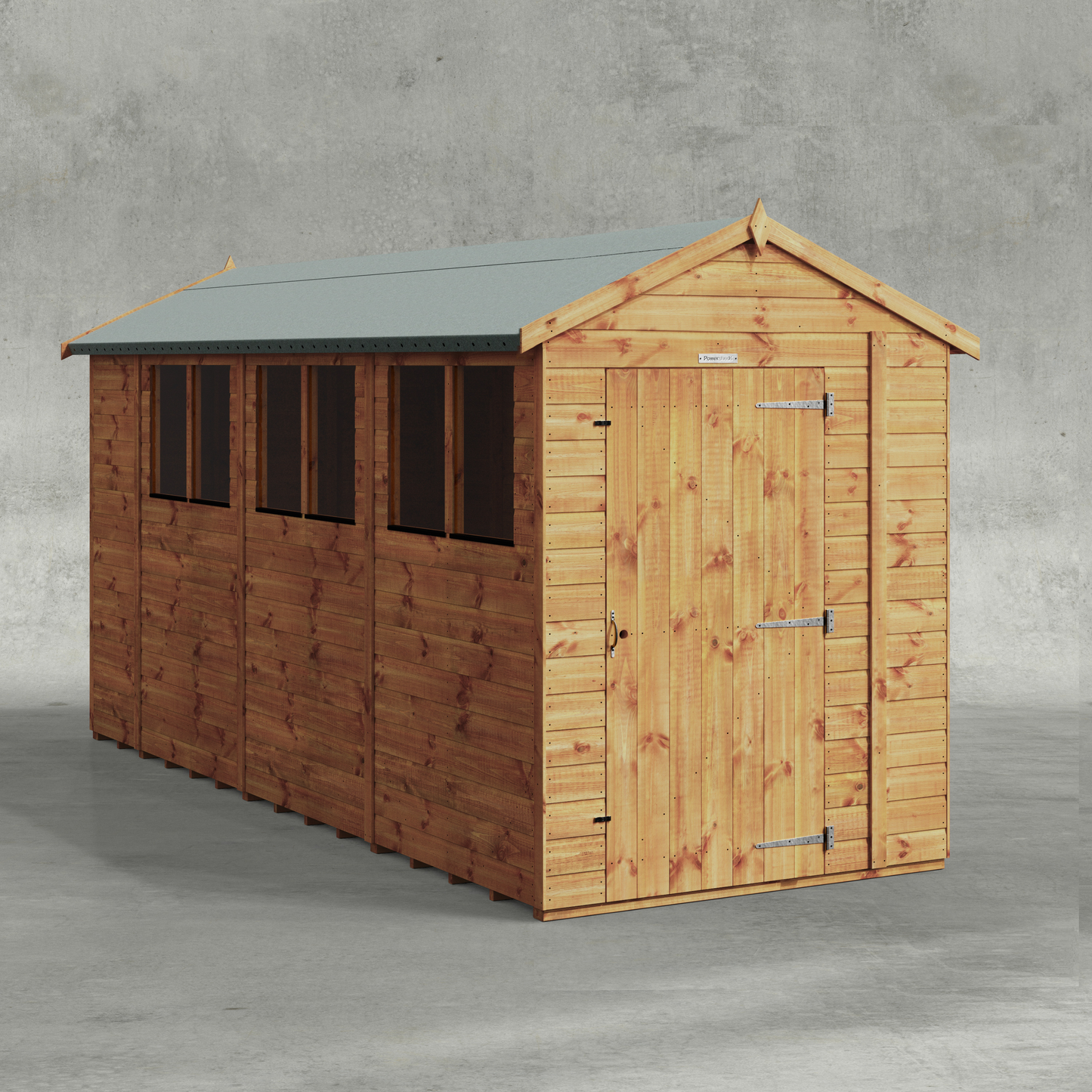 Power Shiplap Apex Shed