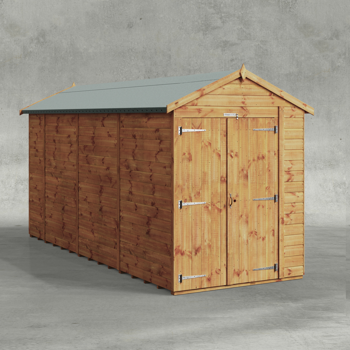 Power Shiplap Apex Shed