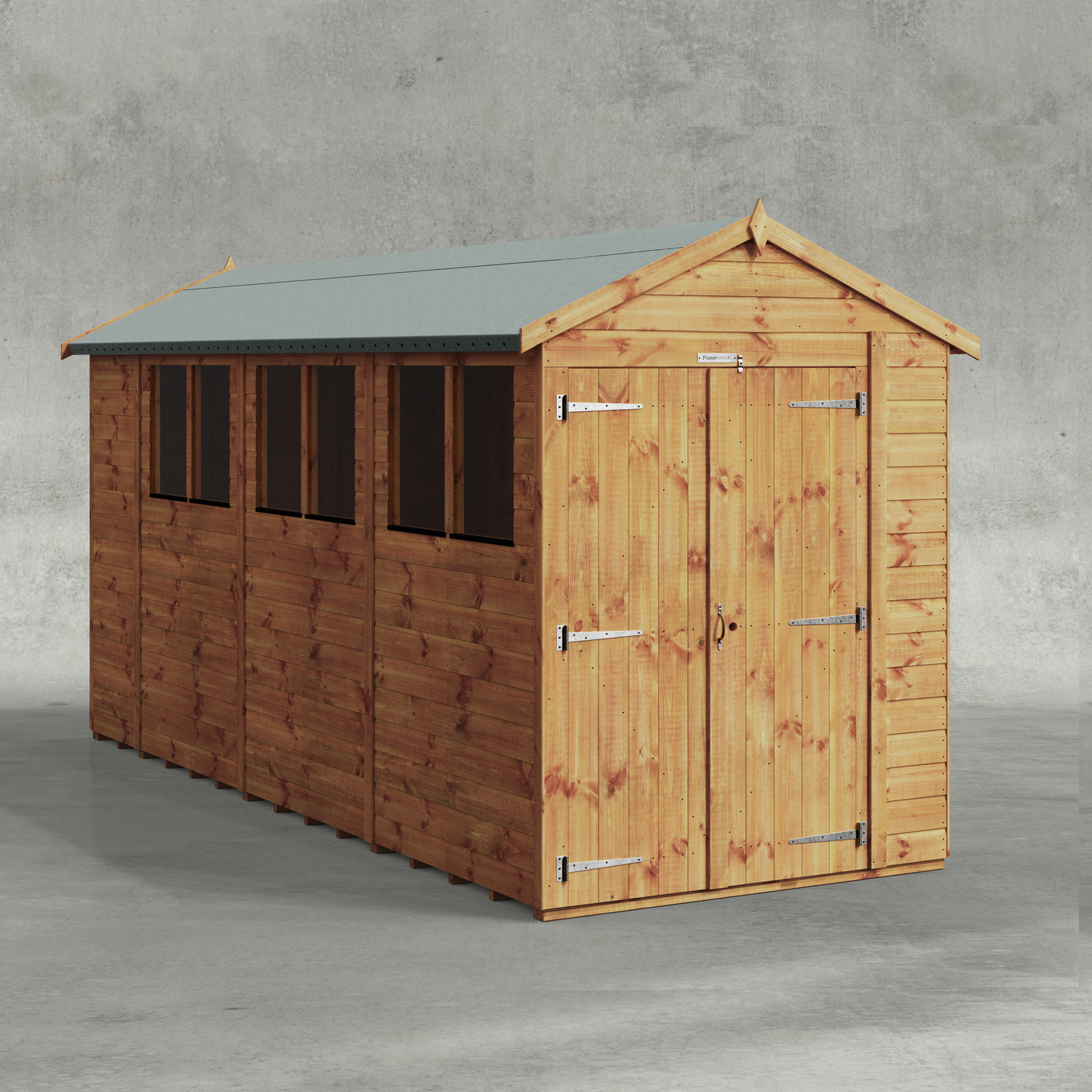 Power Shiplap Apex Shed