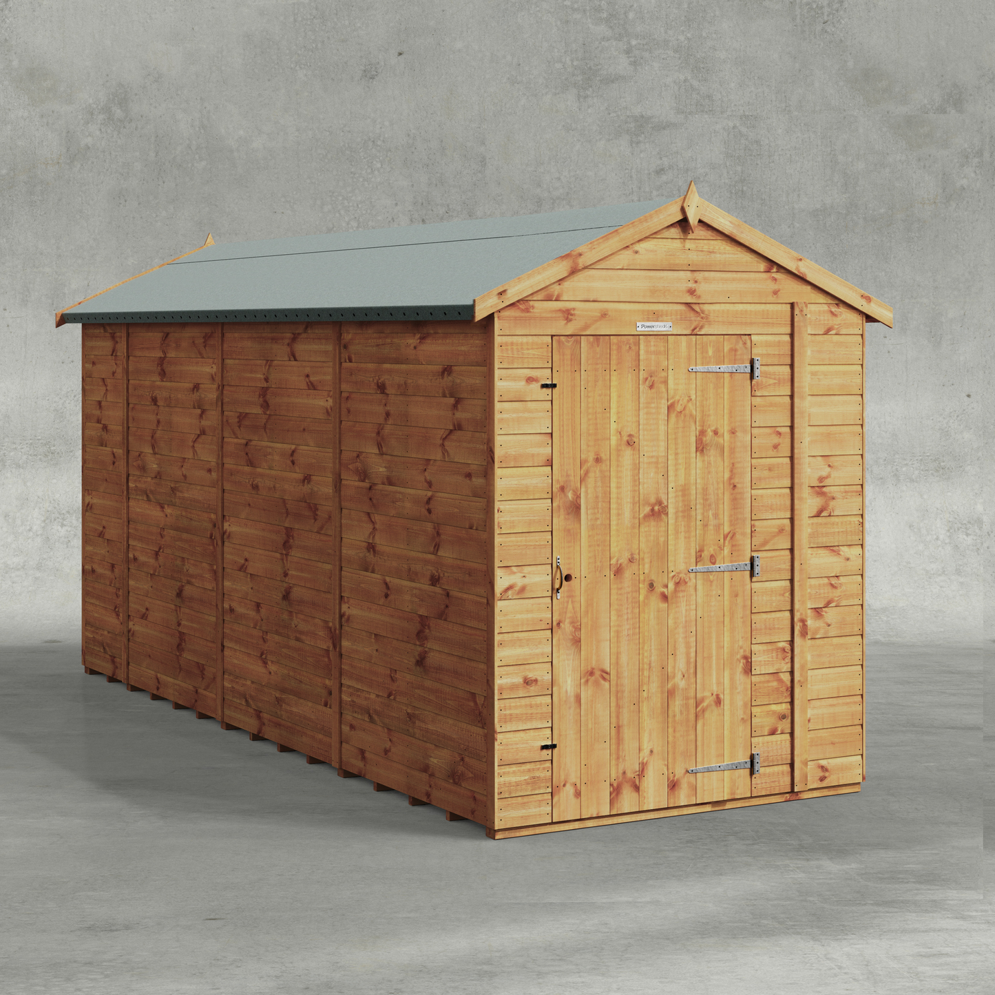 Power Shiplap Apex Shed