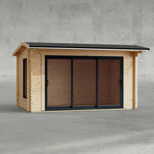 Aluminium Apex Log Cabin – 44mm