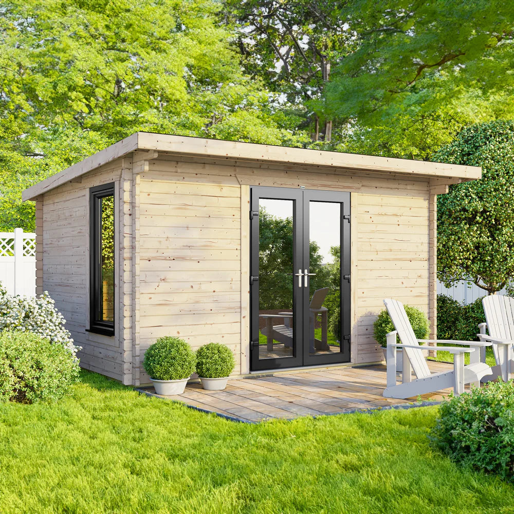 Power Pent Log Cabin - 44mm