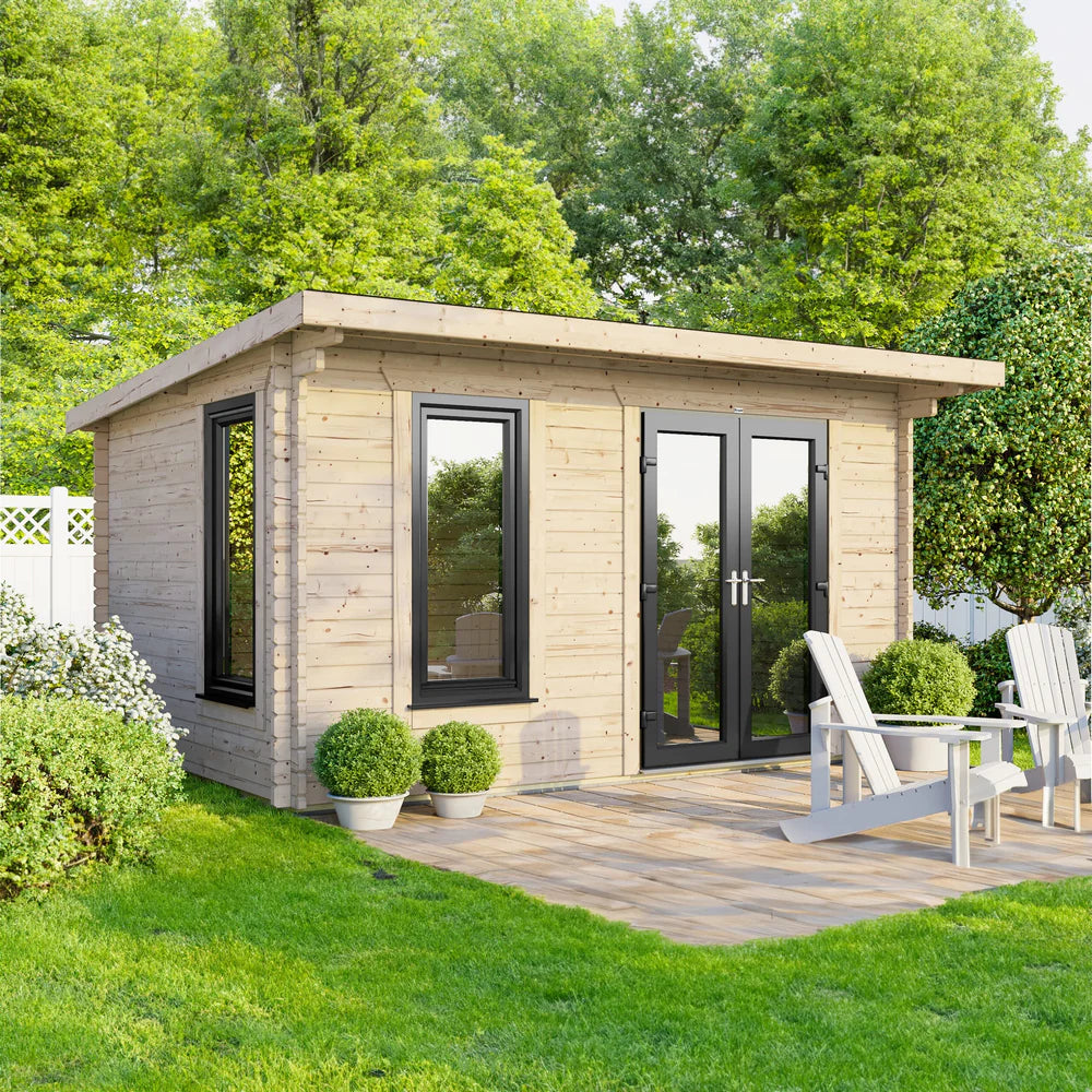 Power Pent Log Cabin - 44mm