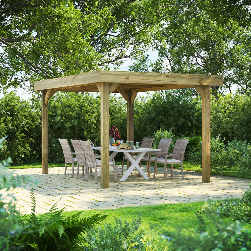 Flat Roof Garden Gazebo