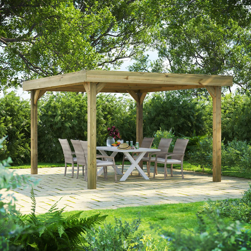 Flat Roof Garden Gazebo