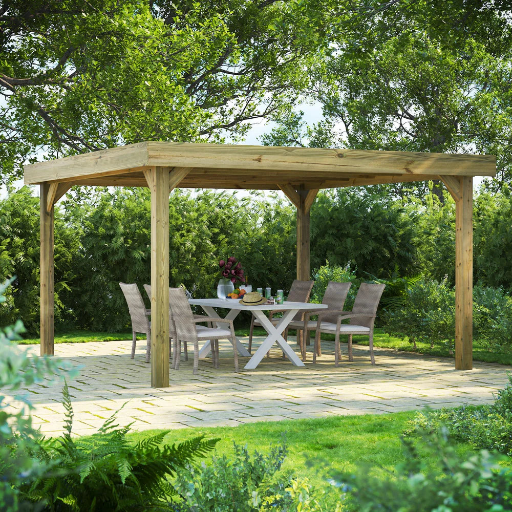 Flat Roof Garden Gazebo