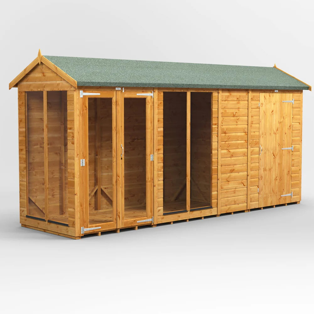 Power Apex Summerhouse Combi (includes Side Store)
