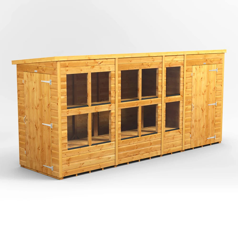 Pent Potting Shed with Side Store