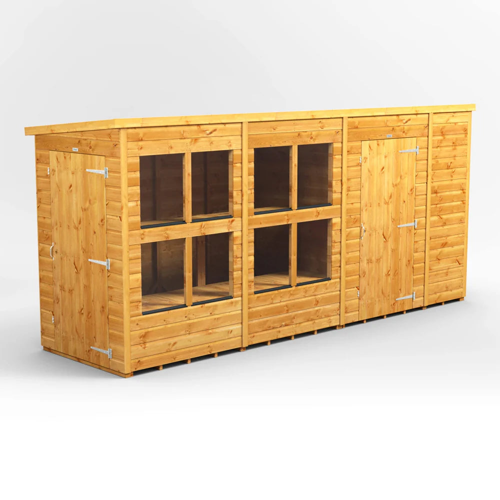 Pent Potting Shed with Side Store