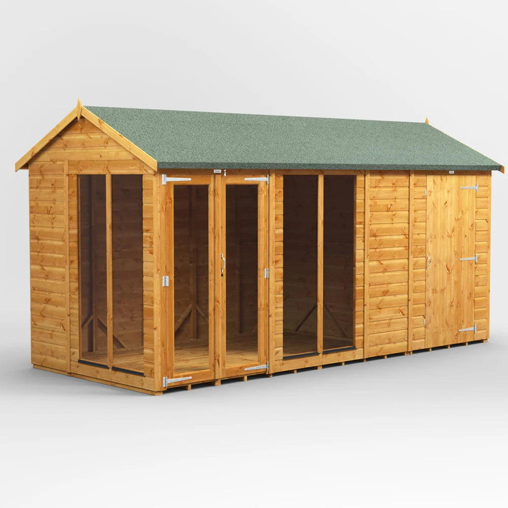 Power Apex Summerhouse Combi (includes Side Store)