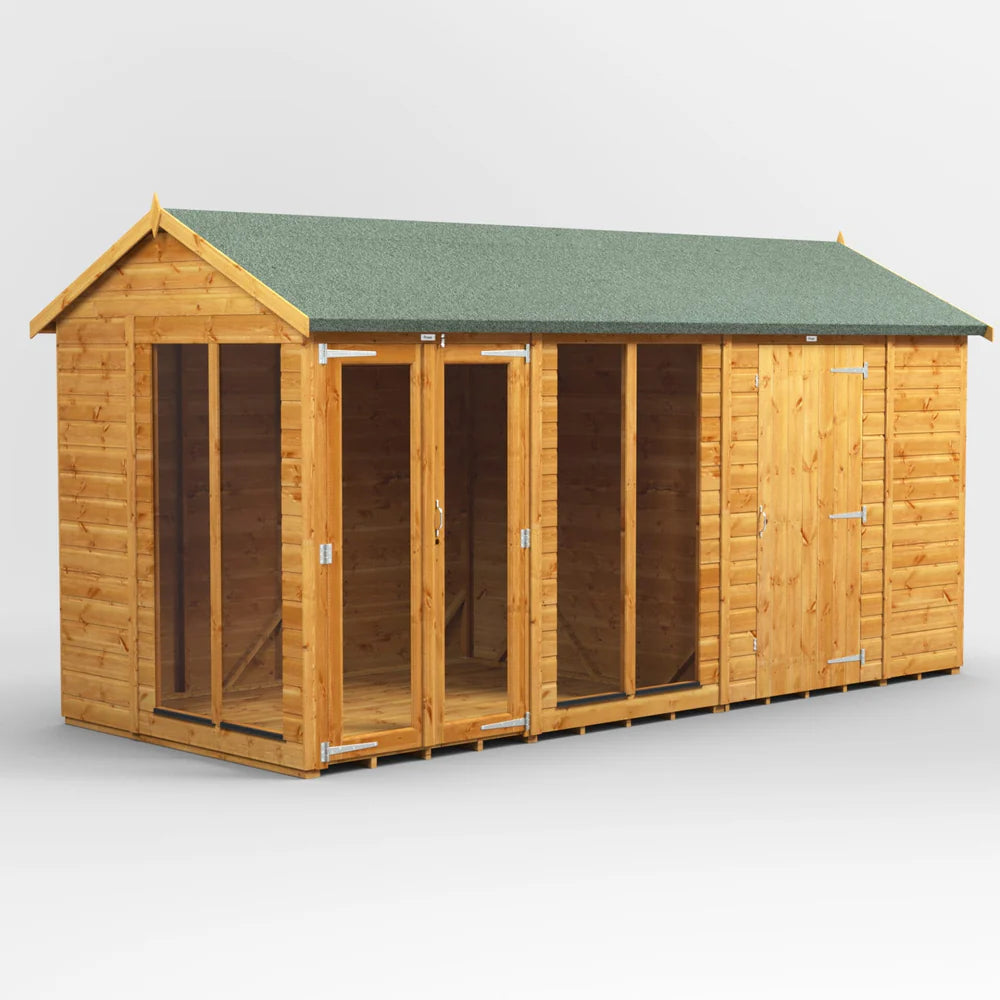 Power Apex Summerhouse Combi (includes Side Store)