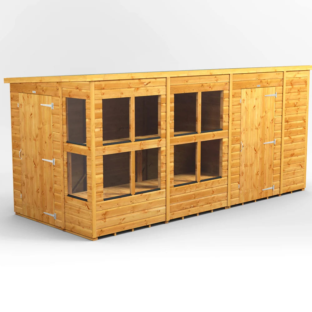 Pent Potting Shed with Side Store