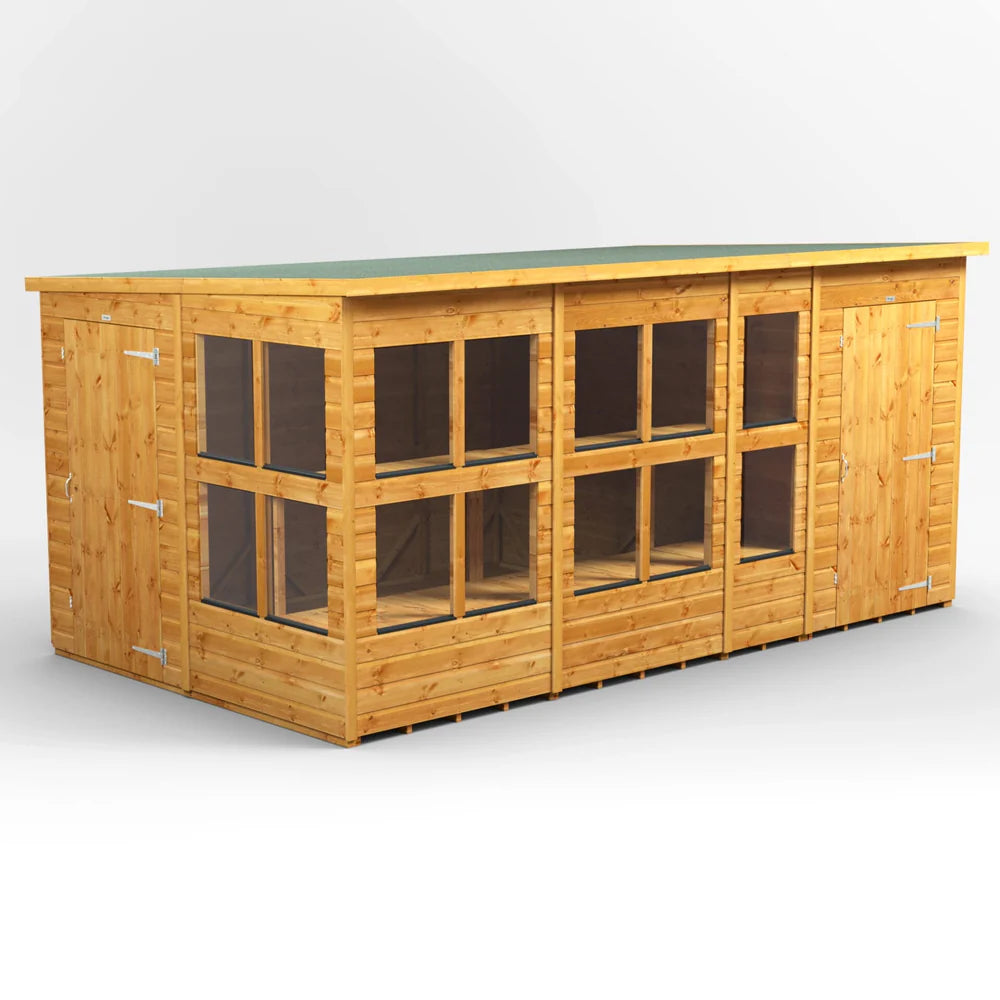 Pent Potting Shed with Side Store