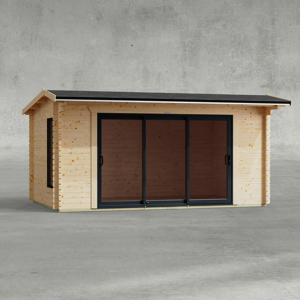Aluminium Apex Log Cabin – 44mm