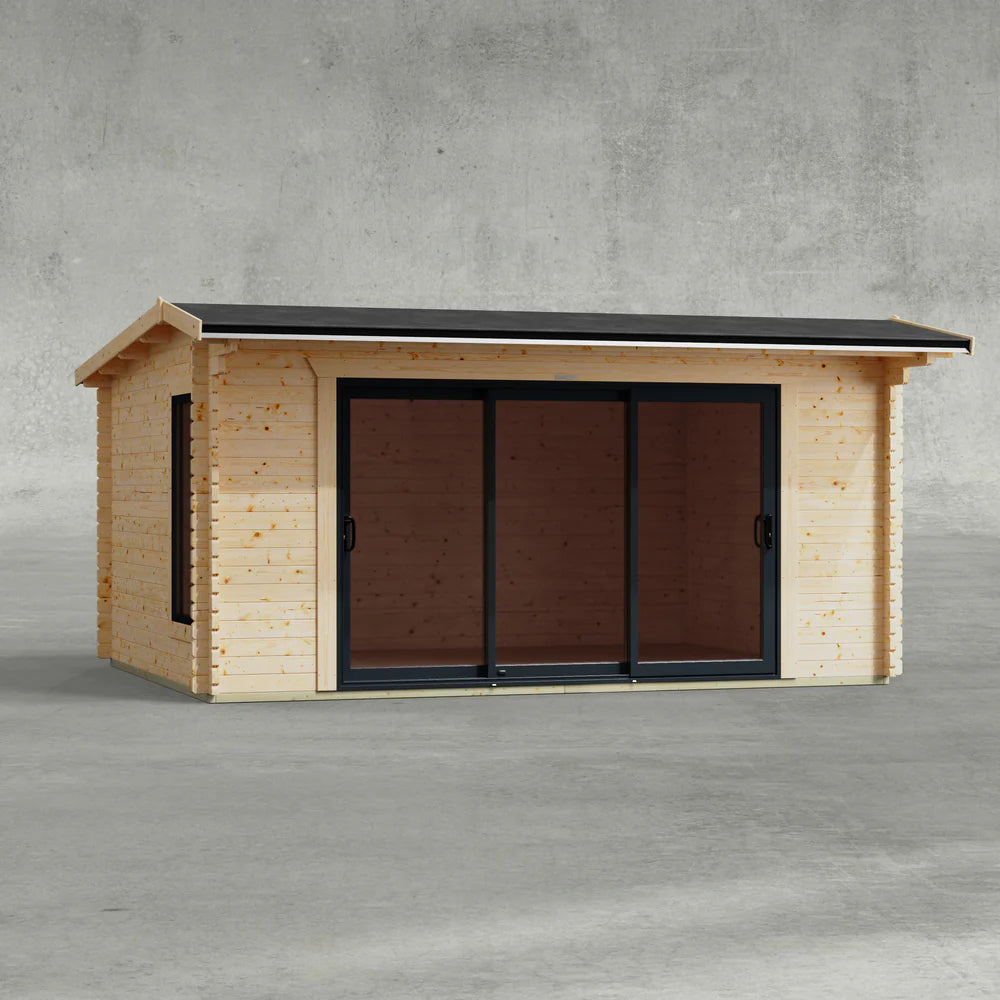 Aluminium Apex Log Cabin – 44mm