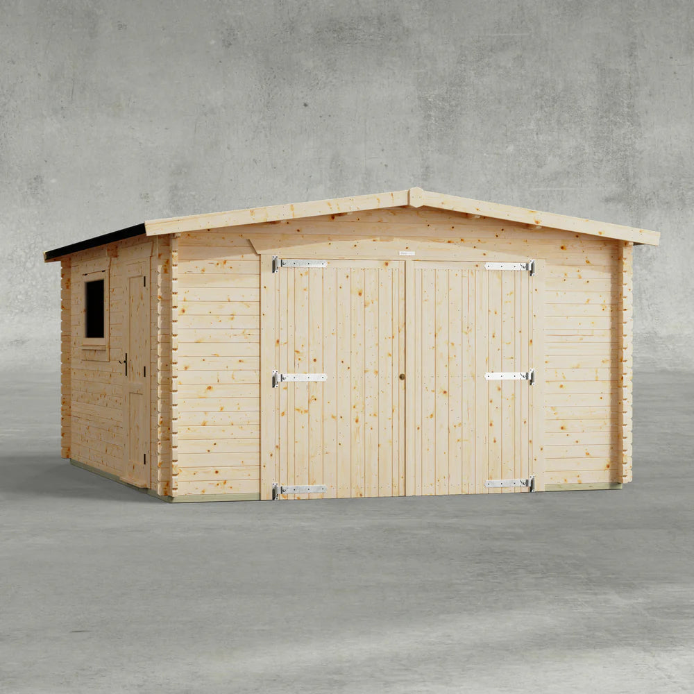 Apex Garage Log Cabin - 44mm