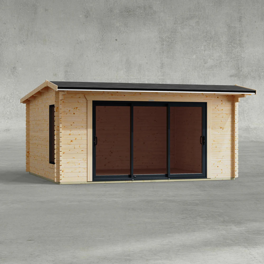 Aluminium Apex Log Cabin – 44mm