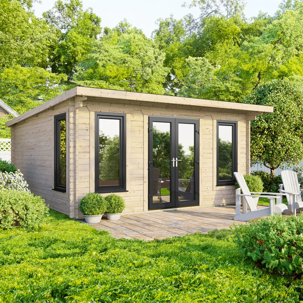 Power Pent Log Cabin - 44mm