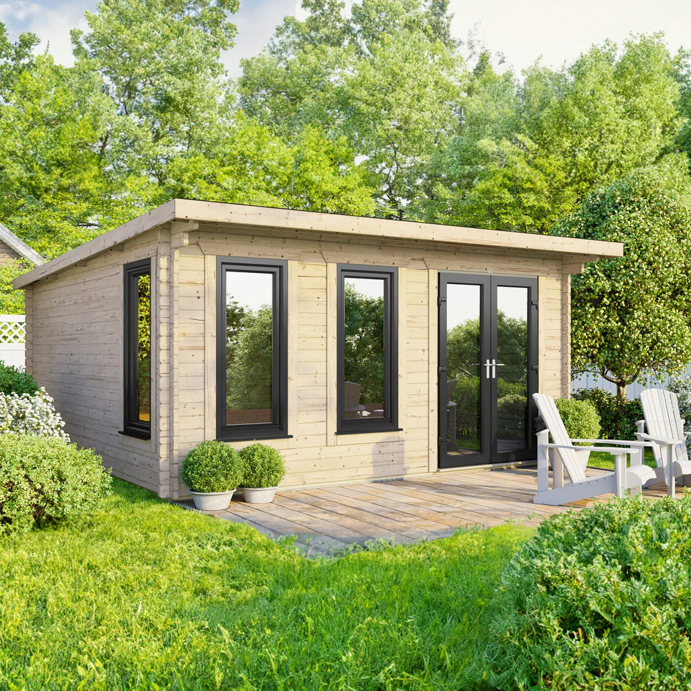 Power Pent Log Cabin - 44mm