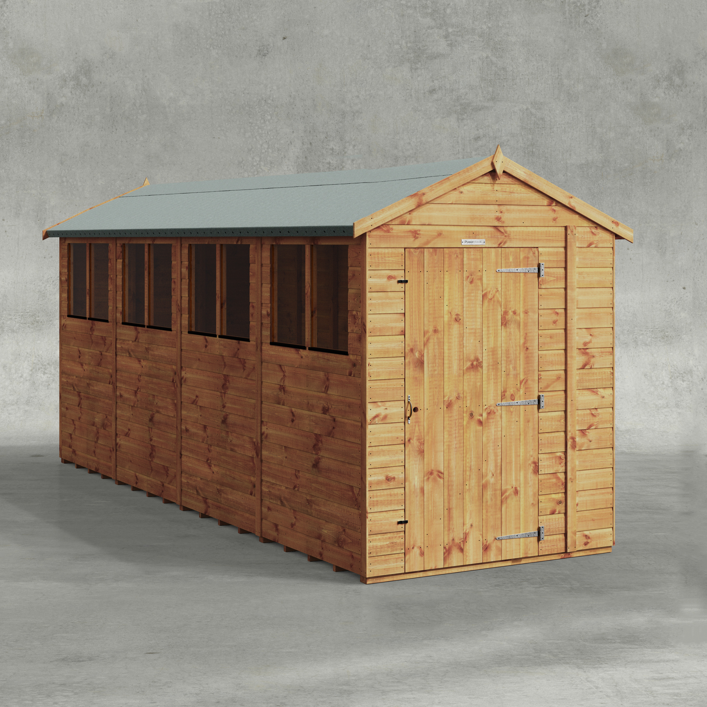 Power Shiplap Apex Shed
