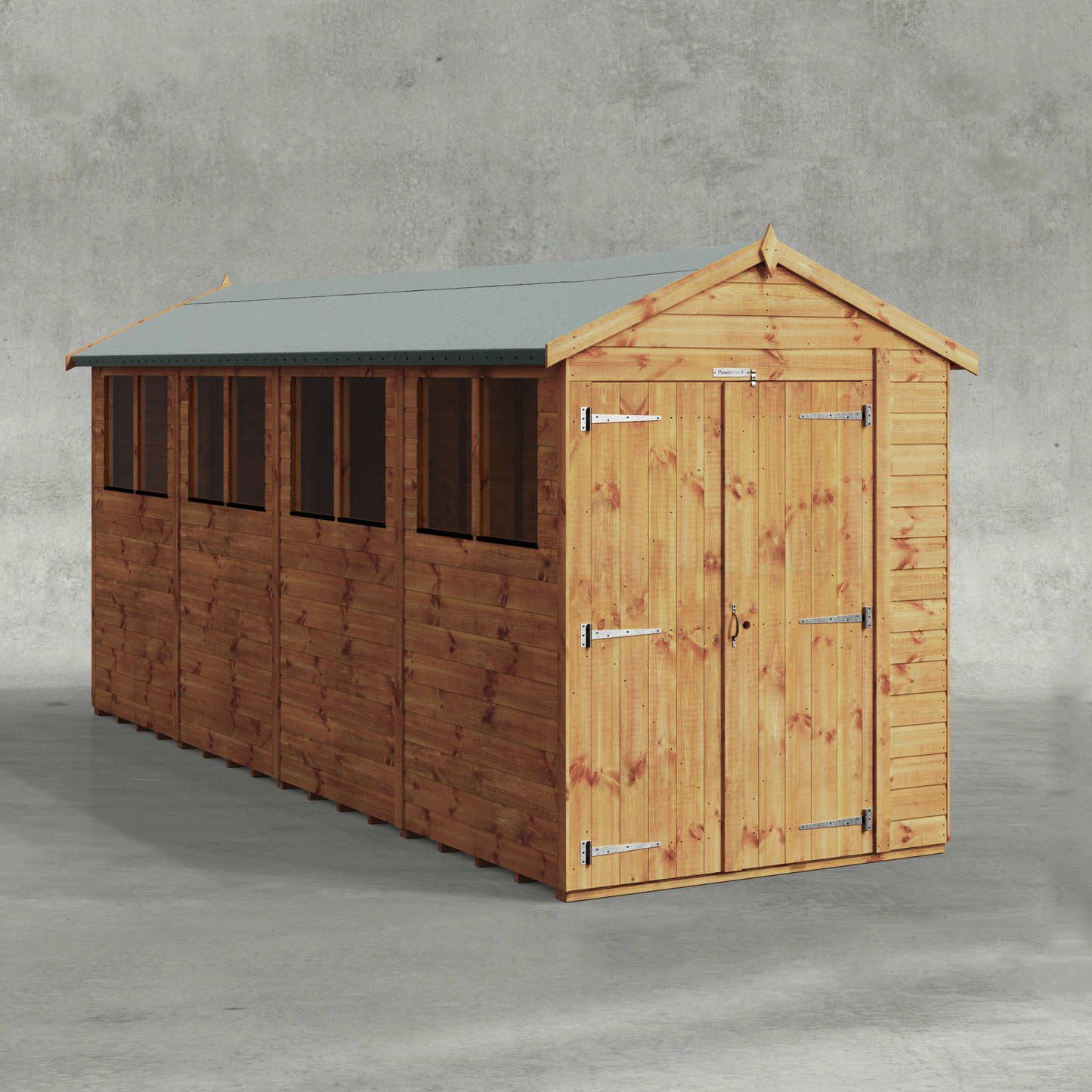 Power Shiplap Apex Shed