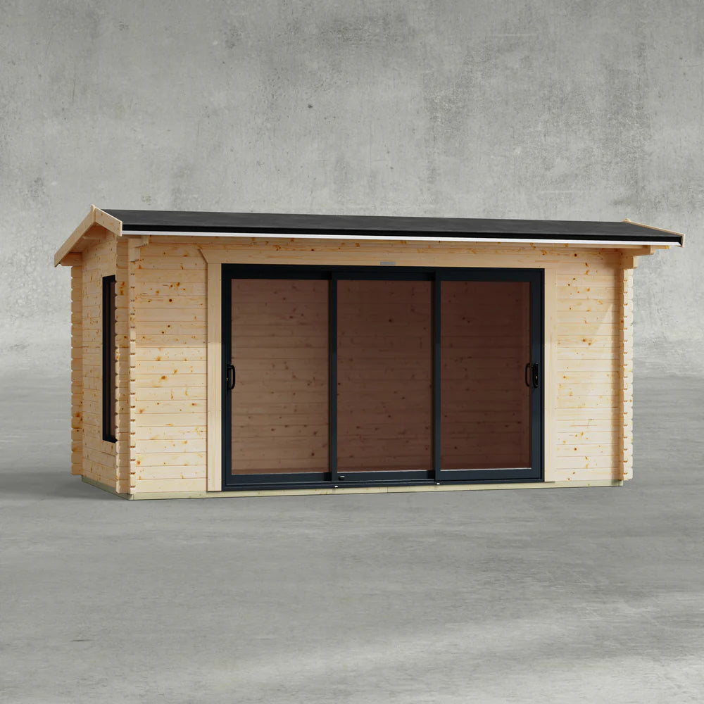 Aluminium Apex Log Cabin – 44mm