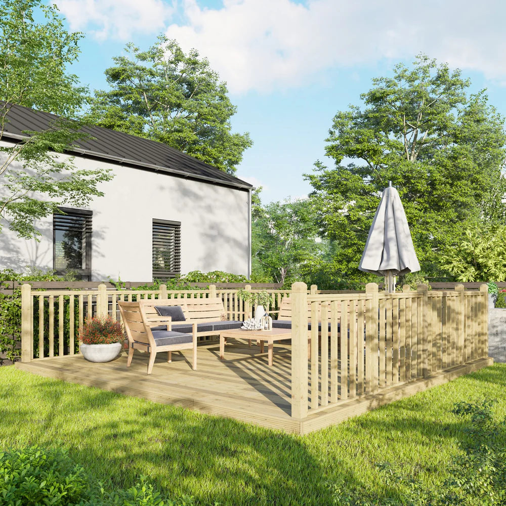 Decking Kit with Three-Sided Handrails