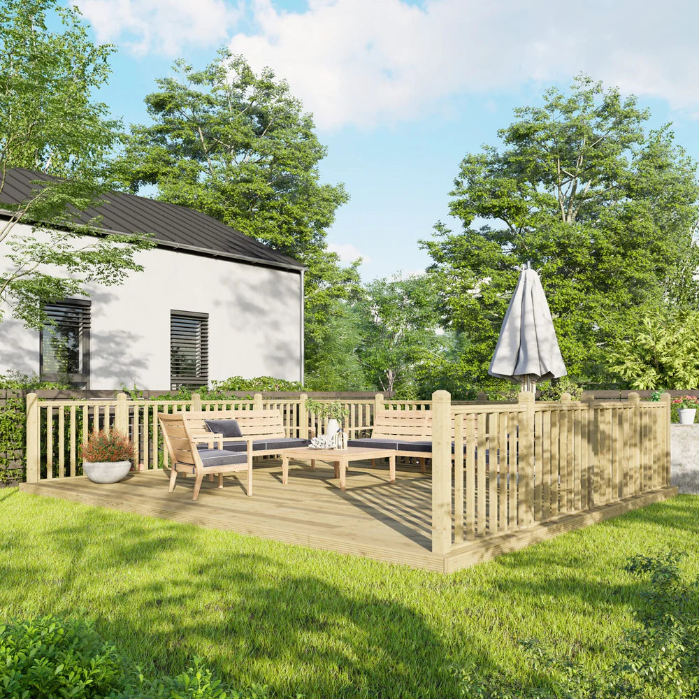 Decking Kit with Three-Sided Handrails