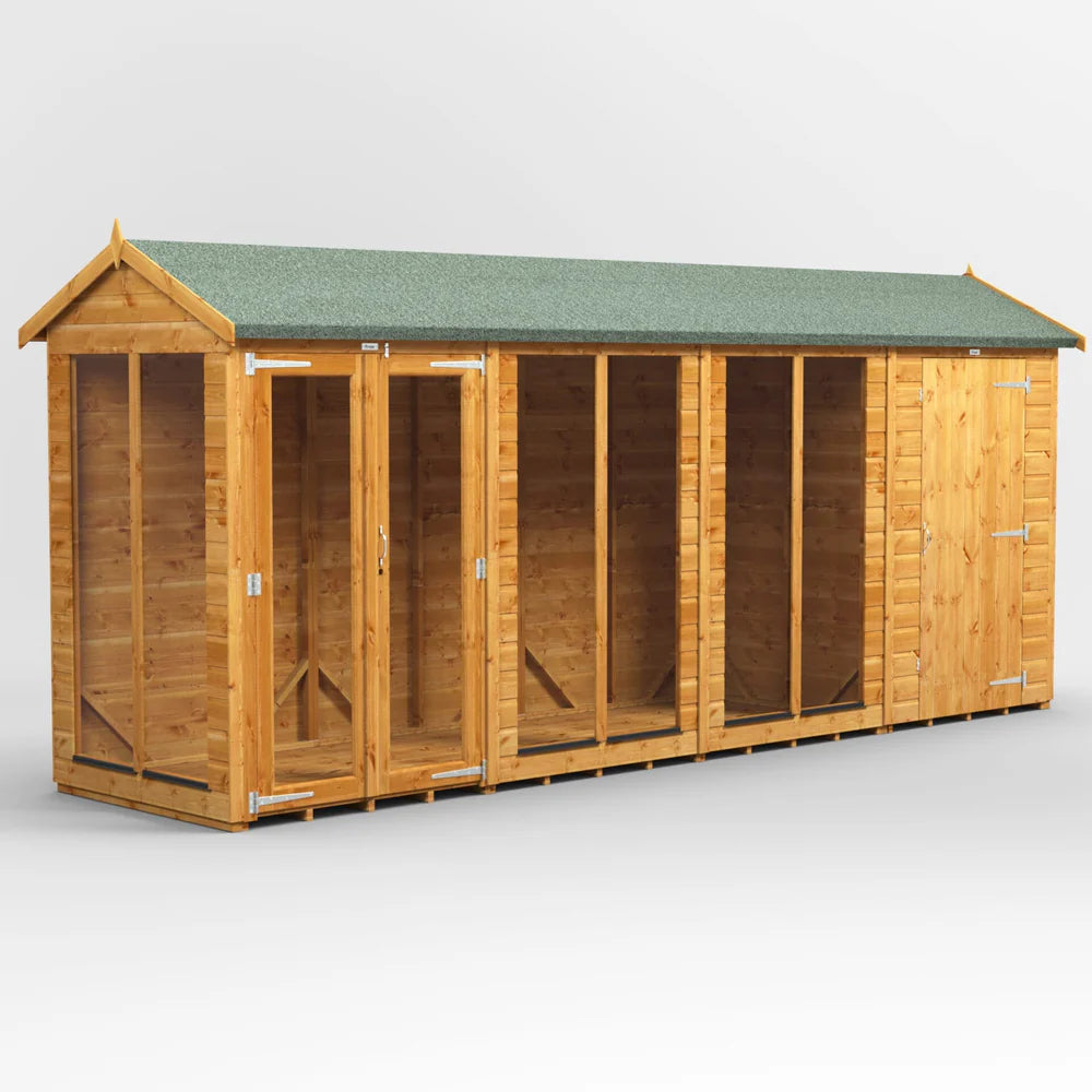 Power Apex Summerhouse Combi (includes Side Store)