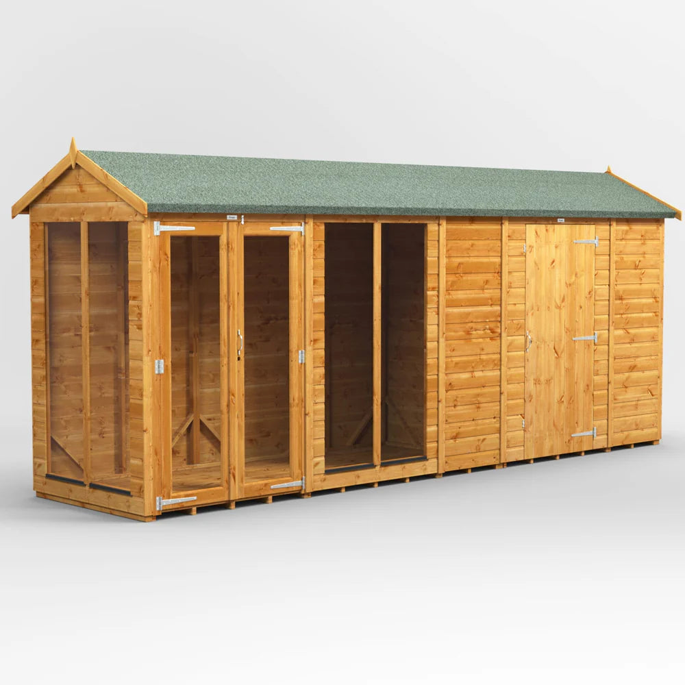 Power Apex Summerhouse Combi (includes Side Store)