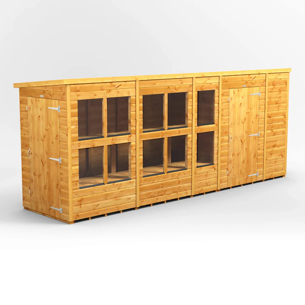 Pent Potting Shed with Side Store