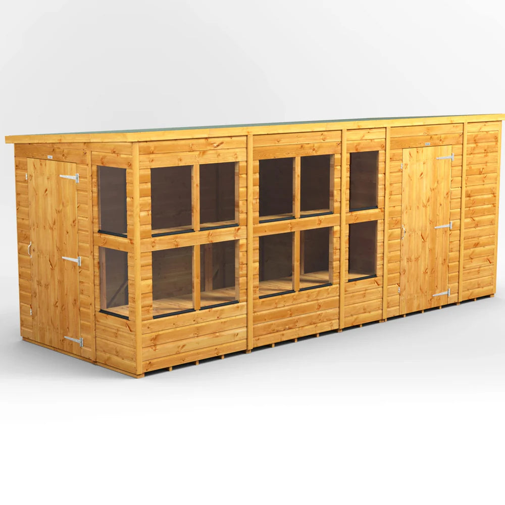 Pent Potting Shed with Side Store