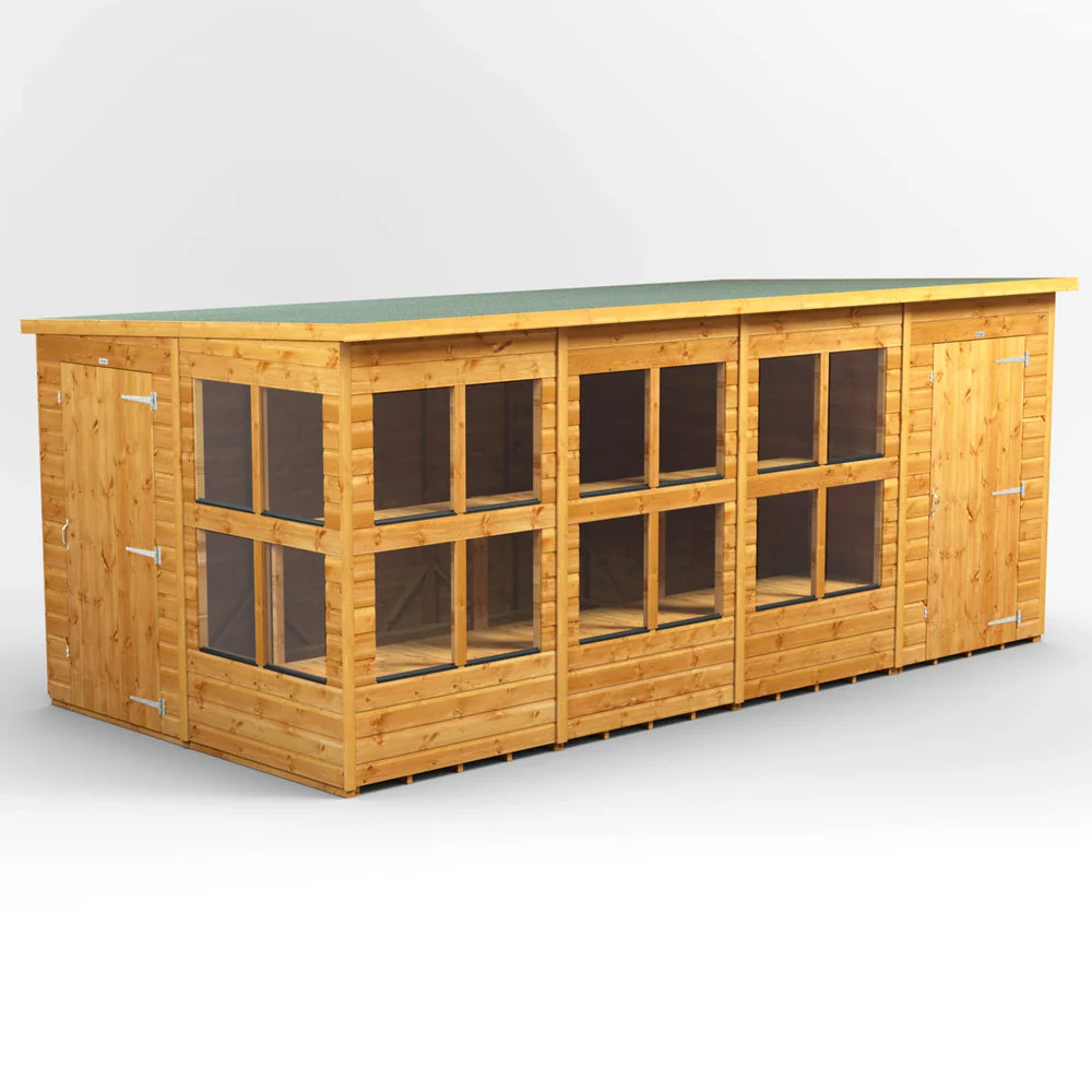 Pent Potting Shed with Side Store