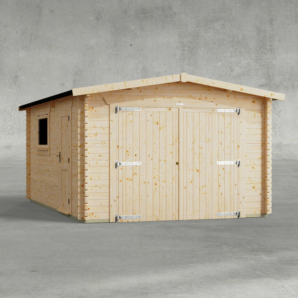 Apex Garage Log Cabin - 44mm