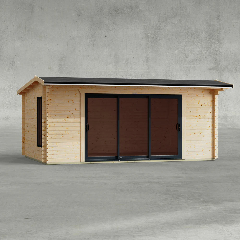 Aluminium Apex Log Cabin – 44mm