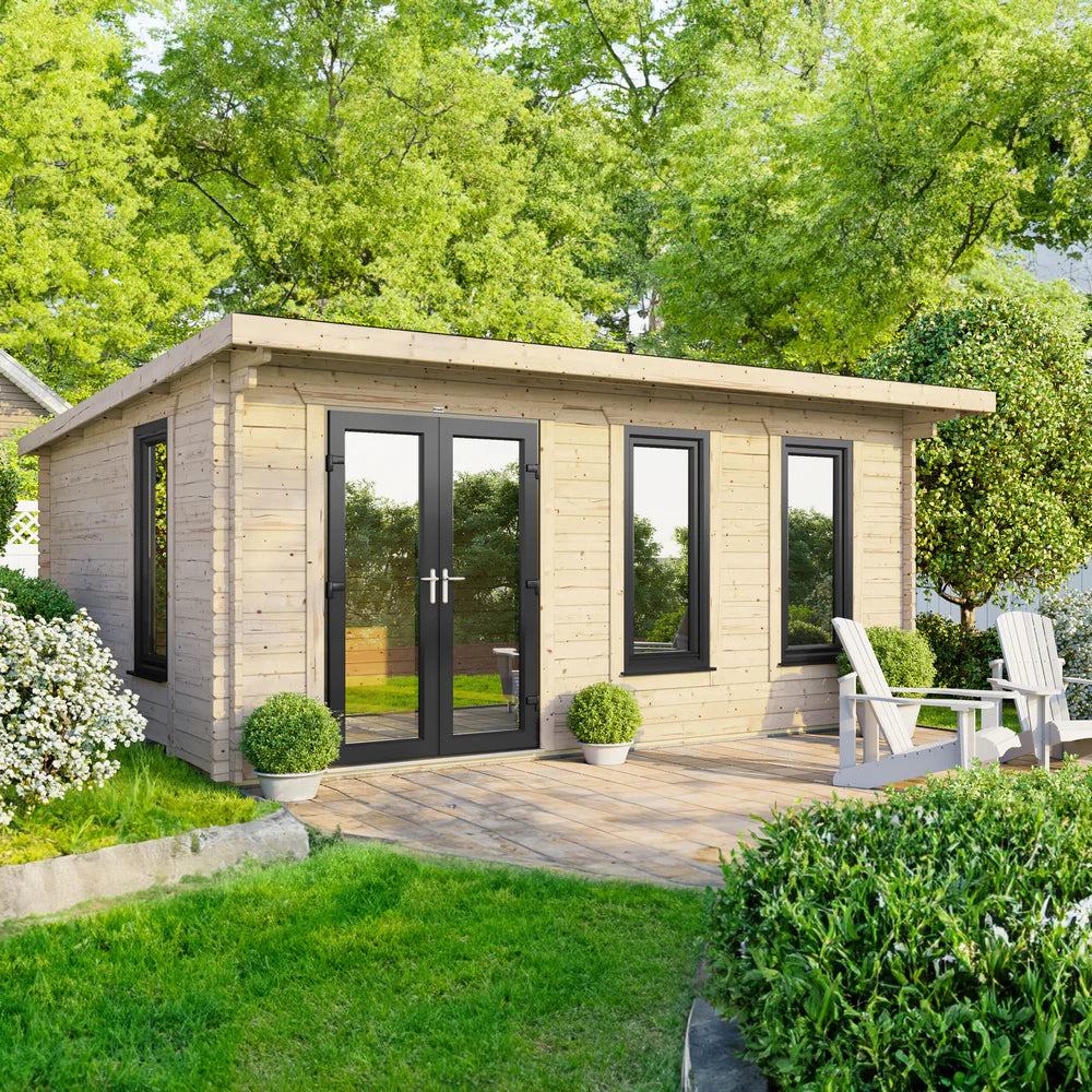 Power Pent Log Cabin - 44mm