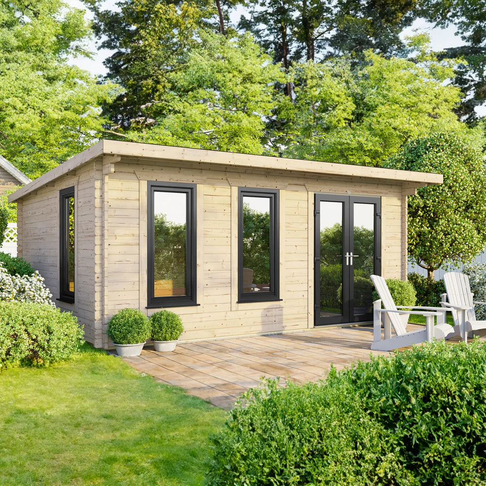 Power Pent Log Cabin - 44mm