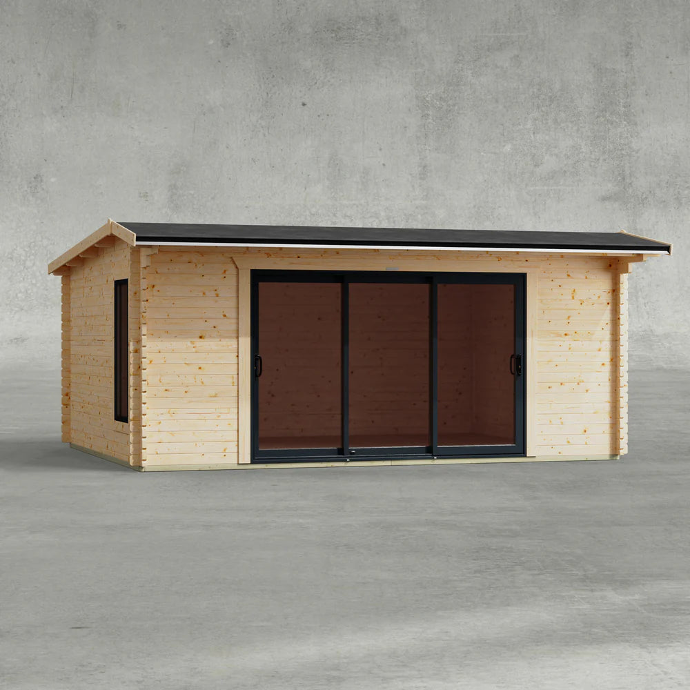Aluminium Apex Log Cabin – 44mm
