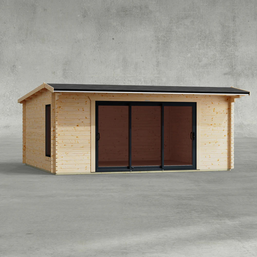 Aluminium Apex Log Cabin – 44mm
