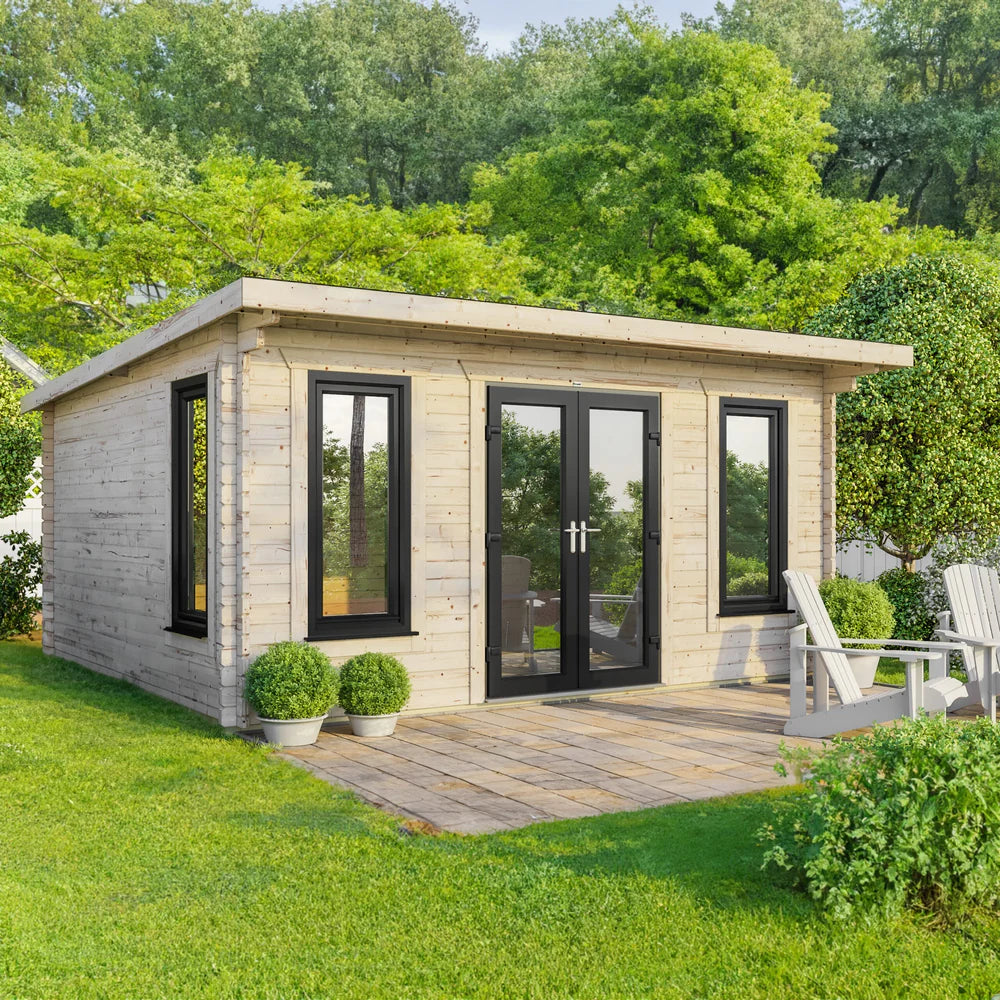 Power Pent Log Cabin - 44mm