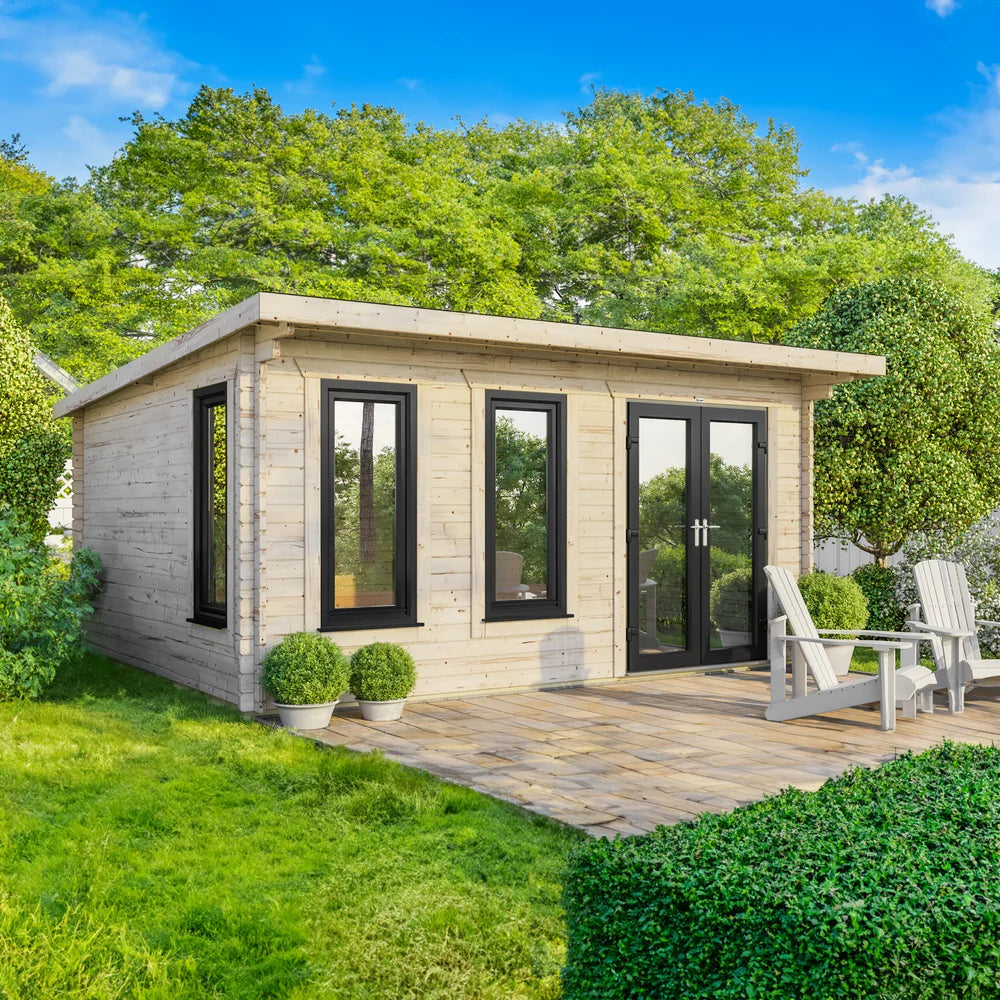 Power Pent Log Cabin - 44mm