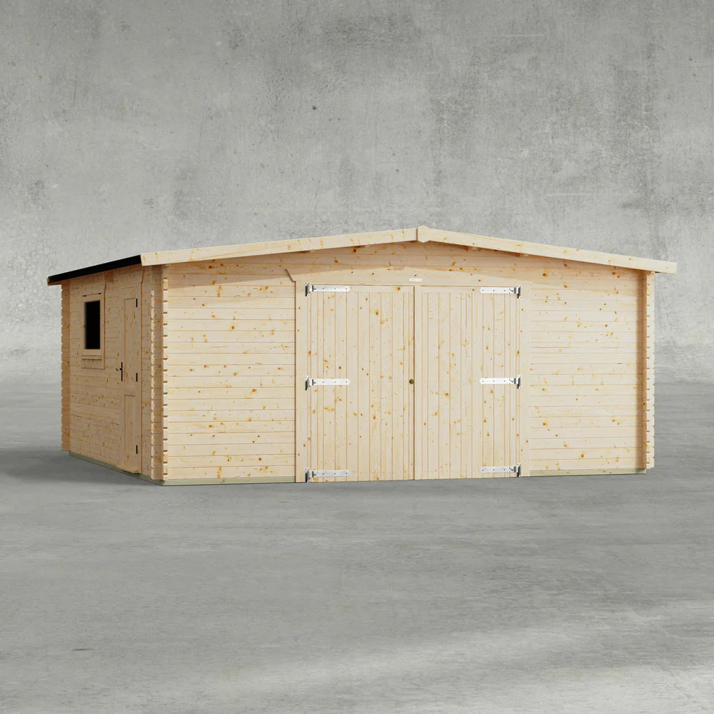 Apex Garage Log Cabin - 44mm