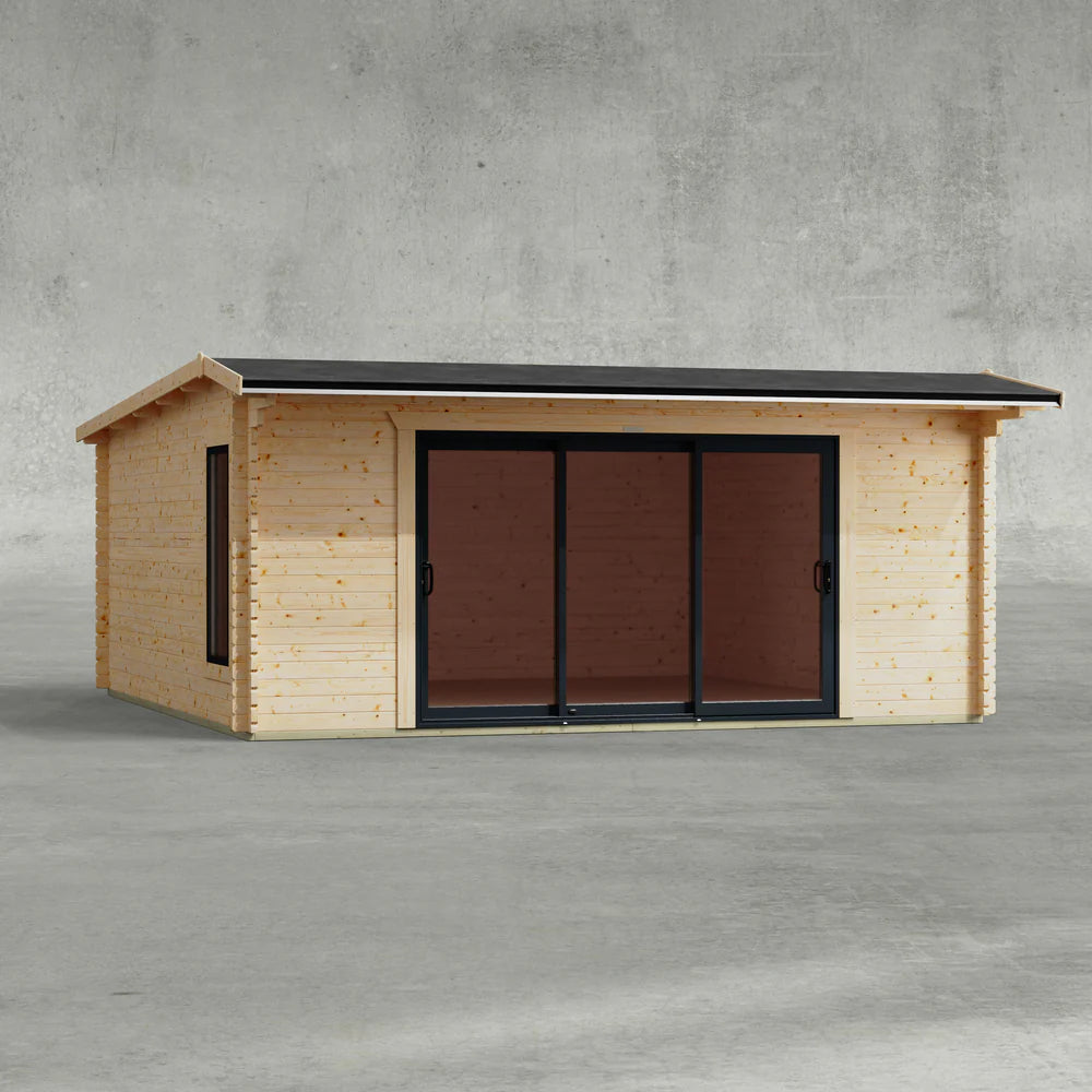 Aluminium Apex Log Cabin – 44mm