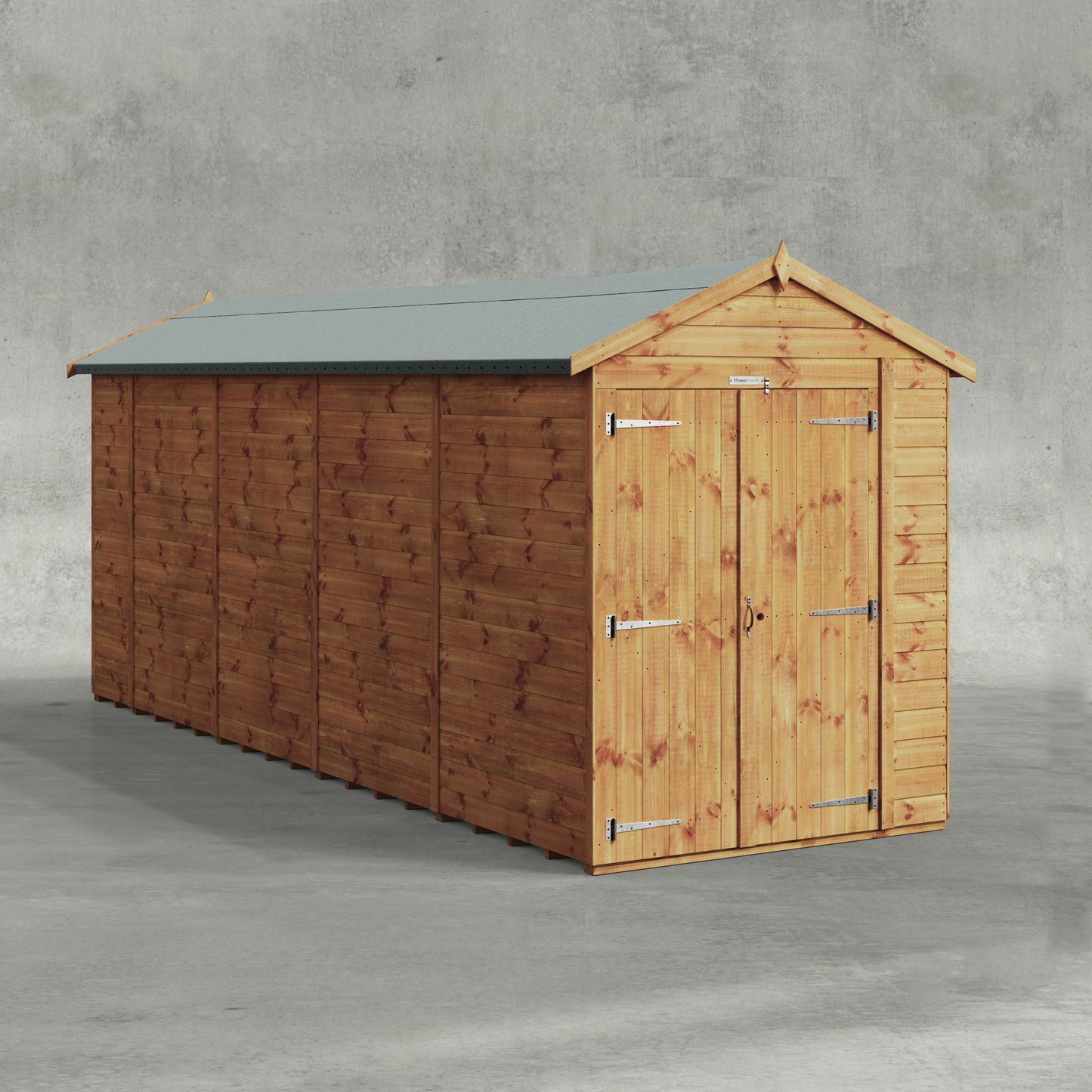 Power Shiplap Apex Shed