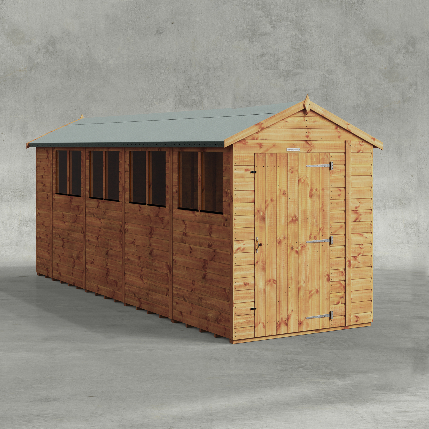 Power Shiplap Apex Shed
