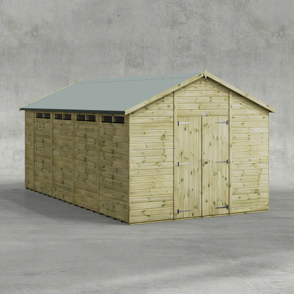 Premium Apex Security Shed