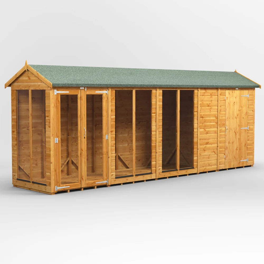 Power Apex Summerhouse Combi (includes Side Store)