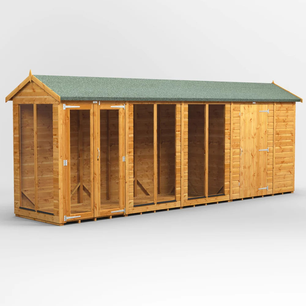 Power Apex Summerhouse Combi (includes Side Store)